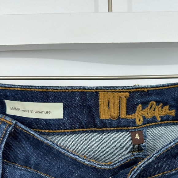 Kut From The Kloth Emma Ankle Straight Leg Jeans Size 4 - Picture 4 of 5